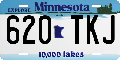 MN license plate 620TKJ