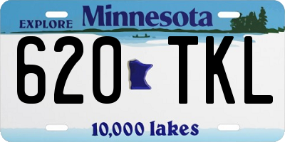MN license plate 620TKL