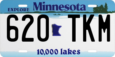 MN license plate 620TKM