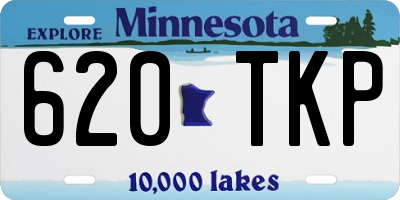 MN license plate 620TKP