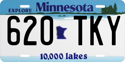 MN license plate 620TKY