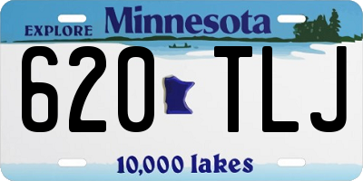 MN license plate 620TLJ