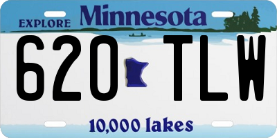 MN license plate 620TLW