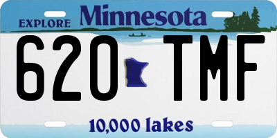 MN license plate 620TMF