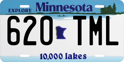 MN license plate 620TML