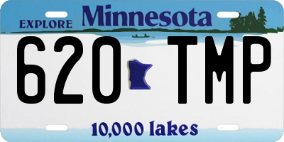 MN license plate 620TMP