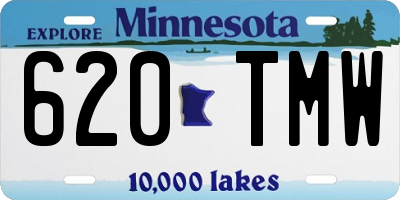 MN license plate 620TMW
