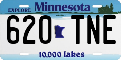 MN license plate 620TNE