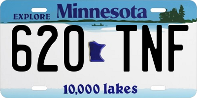 MN license plate 620TNF