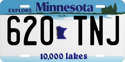 MN license plate 620TNJ