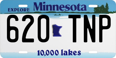 MN license plate 620TNP