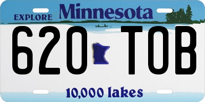 MN license plate 620TOB