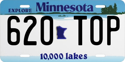 MN license plate 620TOP