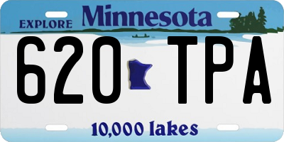MN license plate 620TPA