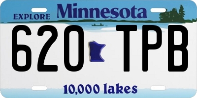 MN license plate 620TPB