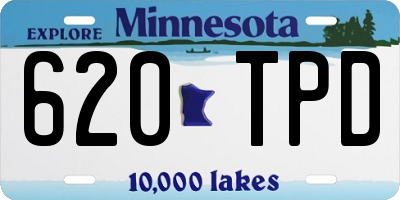 MN license plate 620TPD