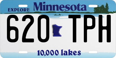 MN license plate 620TPH