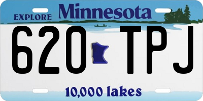 MN license plate 620TPJ