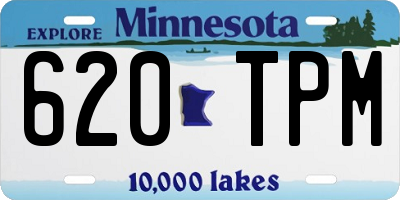 MN license plate 620TPM