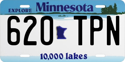 MN license plate 620TPN