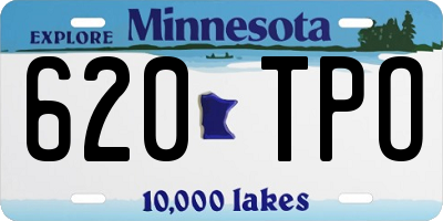 MN license plate 620TPO