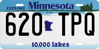 MN license plate 620TPQ