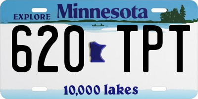 MN license plate 620TPT