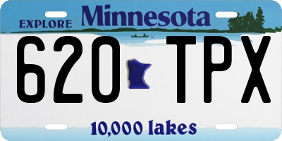MN license plate 620TPX