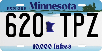 MN license plate 620TPZ
