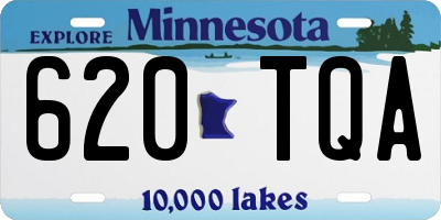 MN license plate 620TQA