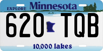 MN license plate 620TQB