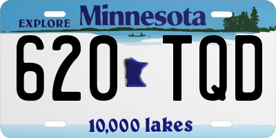 MN license plate 620TQD