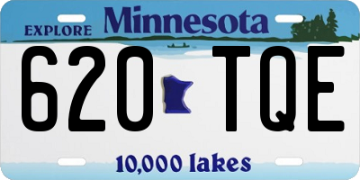 MN license plate 620TQE
