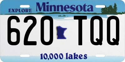 MN license plate 620TQQ