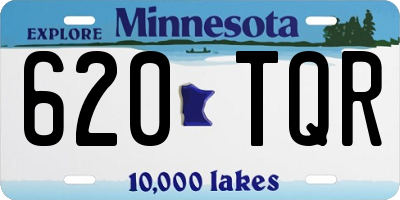 MN license plate 620TQR