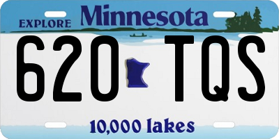 MN license plate 620TQS