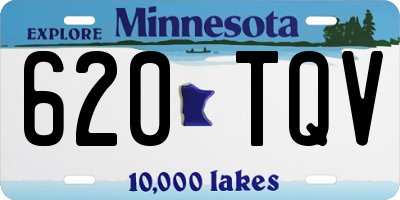 MN license plate 620TQV