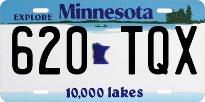 MN license plate 620TQX