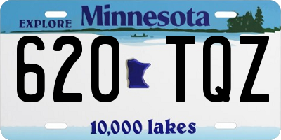 MN license plate 620TQZ