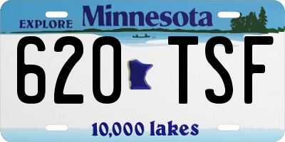 MN license plate 620TSF