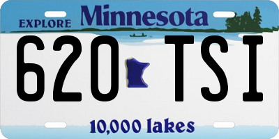MN license plate 620TSI