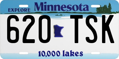 MN license plate 620TSK