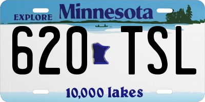 MN license plate 620TSL