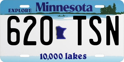 MN license plate 620TSN
