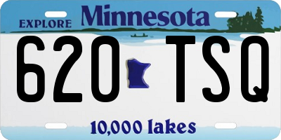 MN license plate 620TSQ