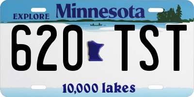 MN license plate 620TST
