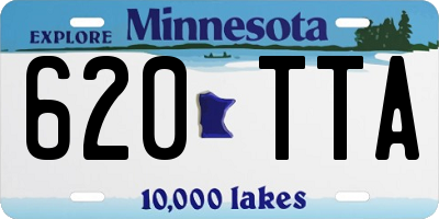 MN license plate 620TTA