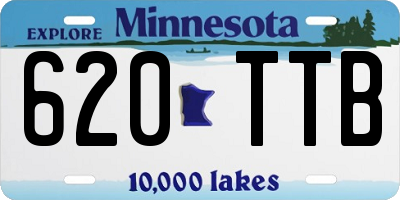 MN license plate 620TTB