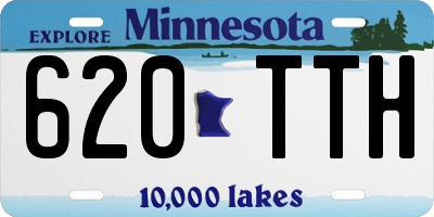 MN license plate 620TTH