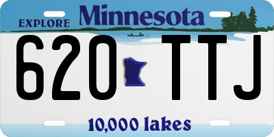 MN license plate 620TTJ